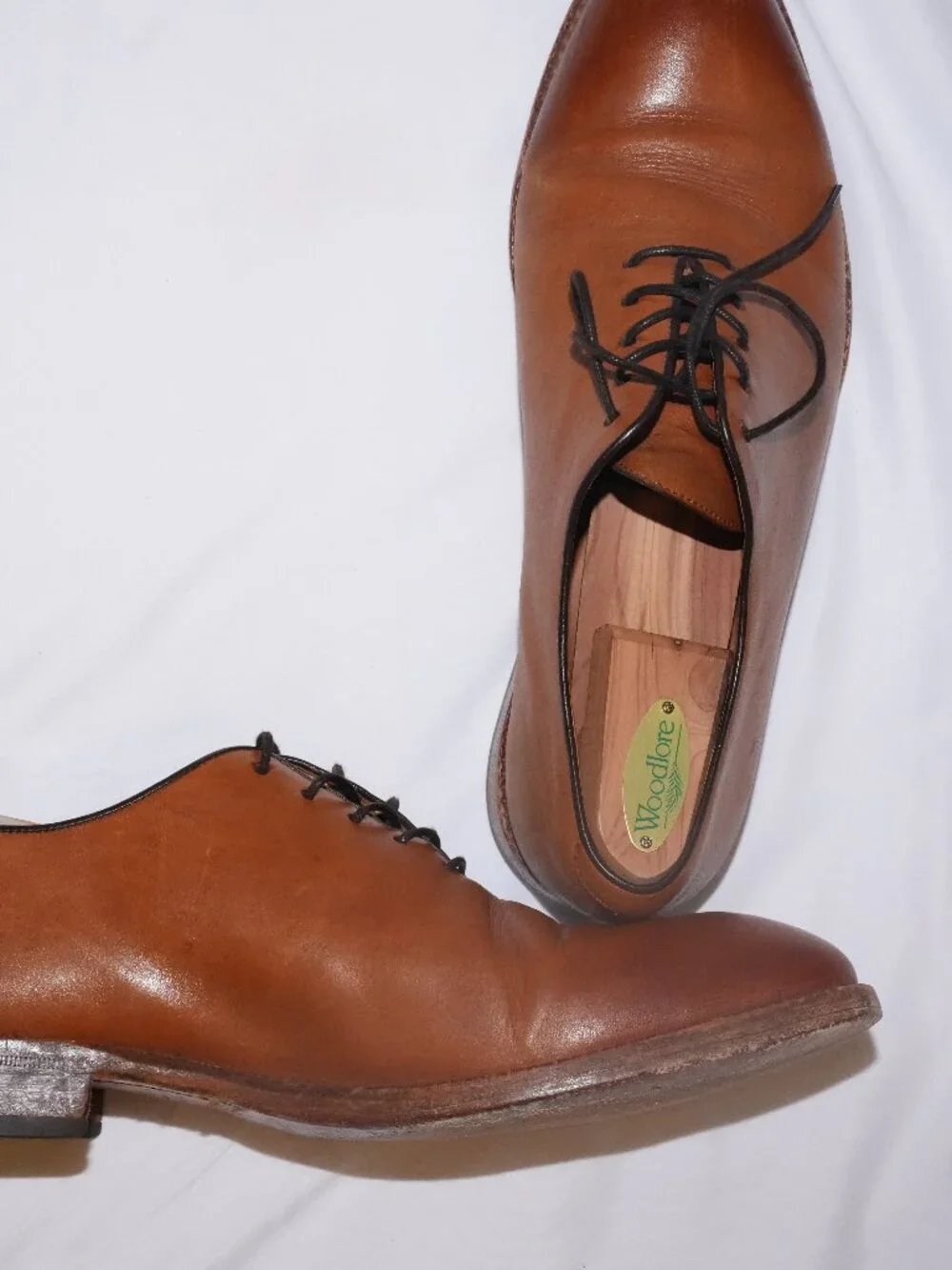 Beckett Simonon Valencia Wholecut Oxfords Tan Leather 9.5